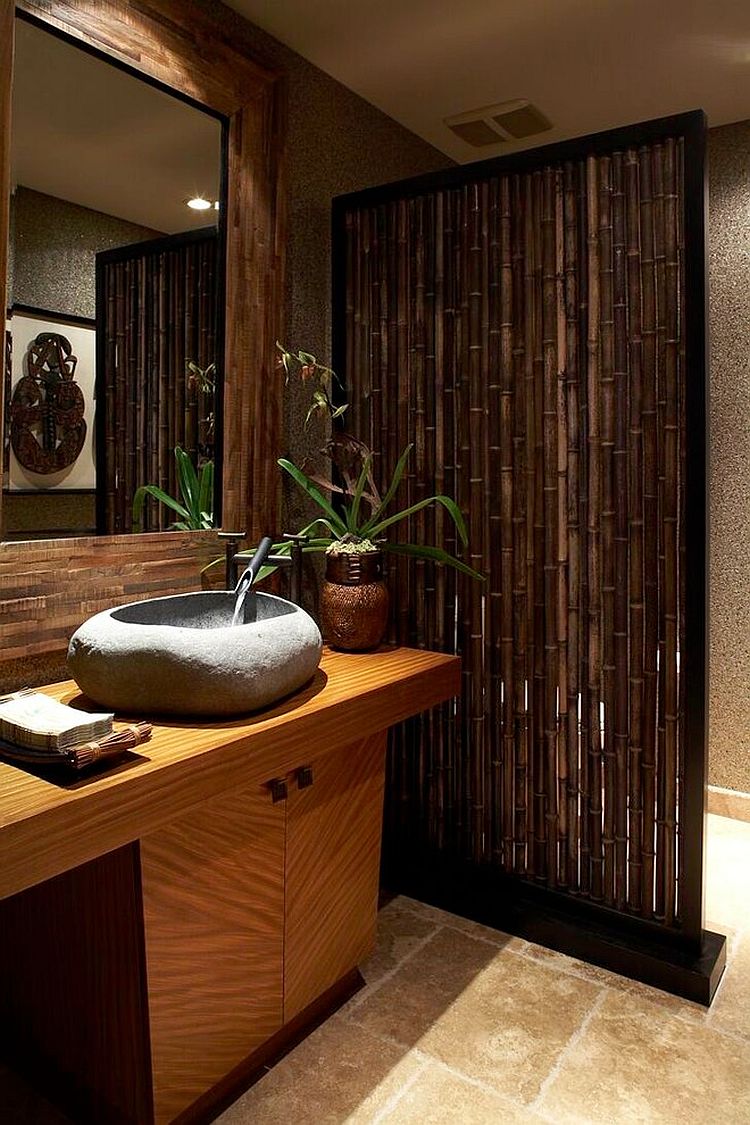 Unsur bambu yang alami (Sumber: decoist.com)