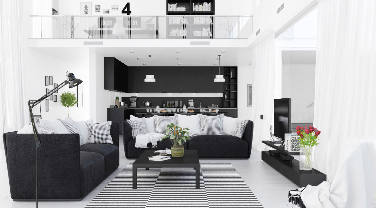 Warna monokromatik yang seimbang (Sumber: home-designing.com)