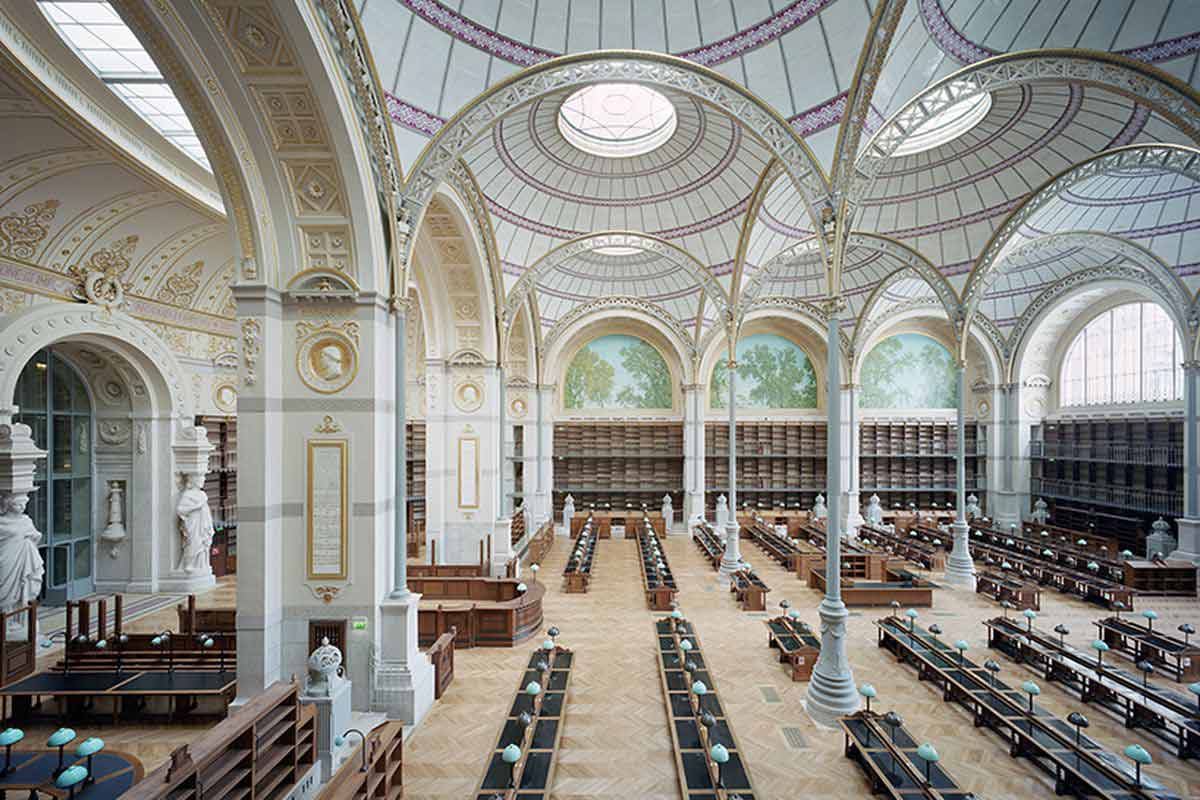 Perpustakaan megah di Paris, National Library of France // curbed.com