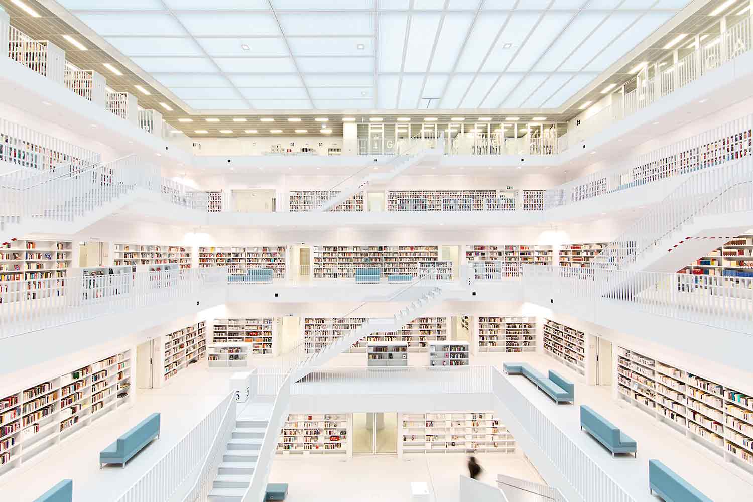 Perpustakaan megah di Jerman, Stadtbibliothek Stuttgart // wosilat.de