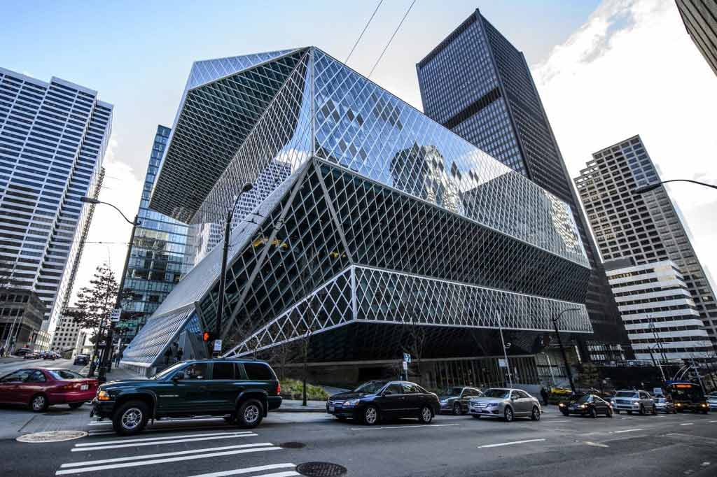 Perpustakaan megah di Washington, Seattle Central Library // top10twist.com