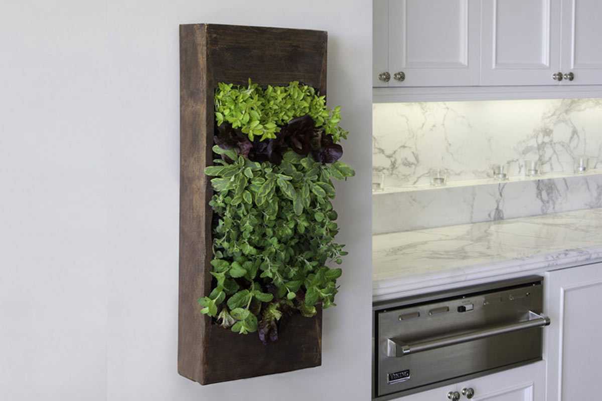 Wadah bercocok tanam memanfaatkan balok kayu karya Bright Green // houzz.com