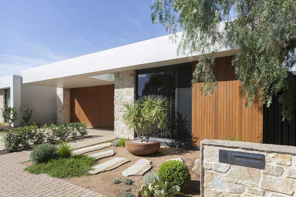 Taman mid-century modern karya Outset Design // ecooutdoor.com.au
